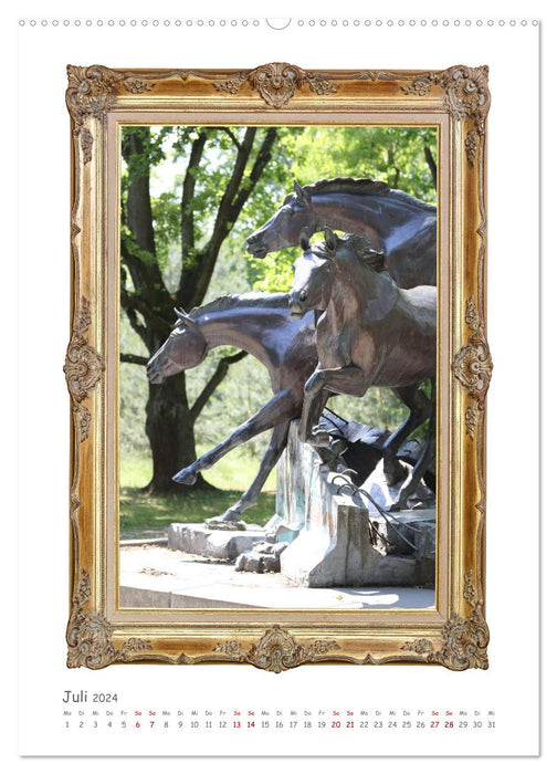 Pferde sind Kunst - vertikal (CALVENDO Premium Wandkalender 2024)