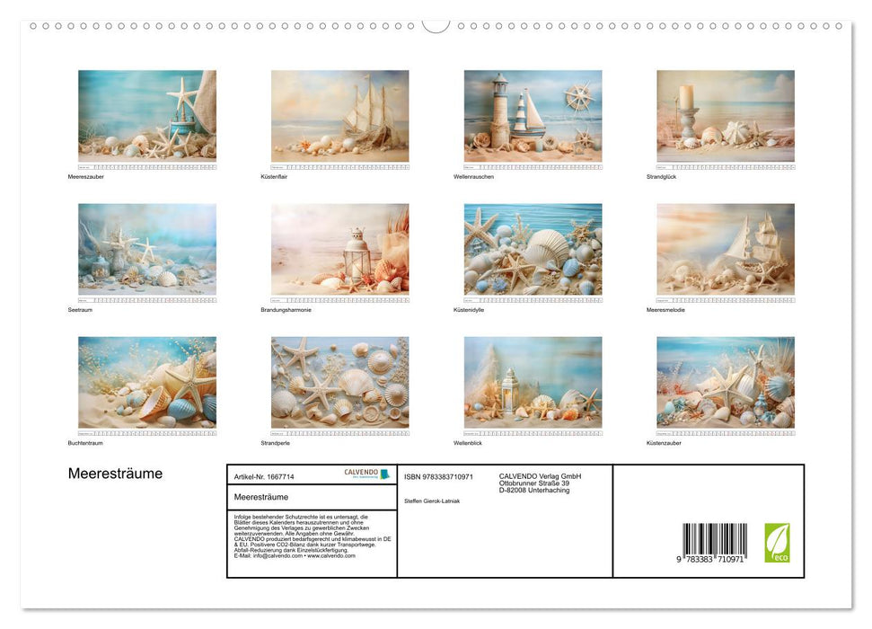 Meeresträume (CALVENDO Premium Wandkalender 2024)