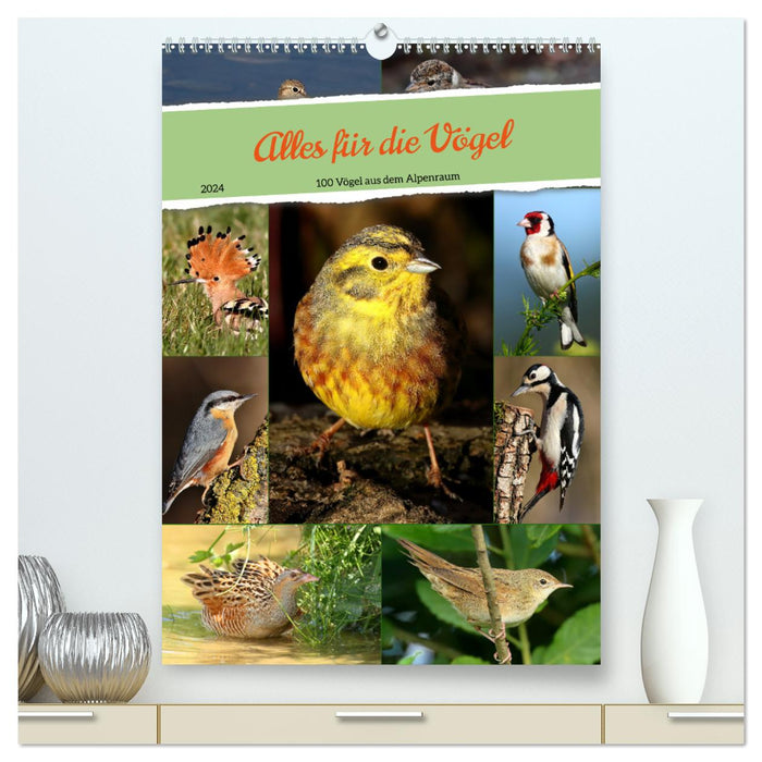 Alles für die Vögel (CALVENDO Premium Wandkalender 2024)
