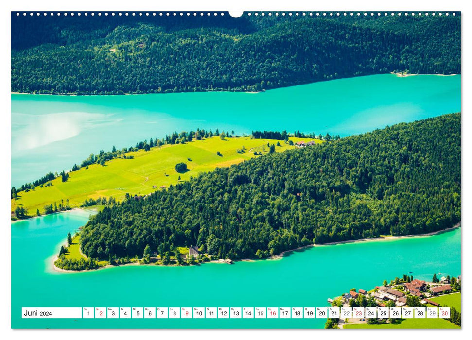 Ein Sommer in den Bayerischen Alpen (CALVENDO Premium Wandkalender 2024)