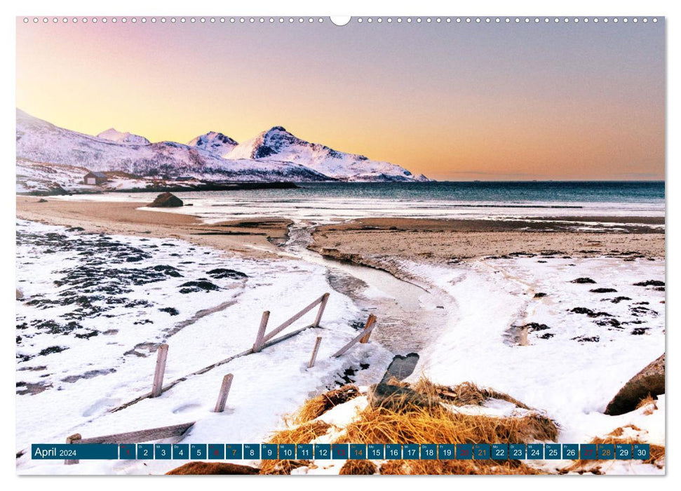 De Tromsö à Sommaroy – L'hiver en Norvège (Calvendo Premium Wall Calendar 2024) 