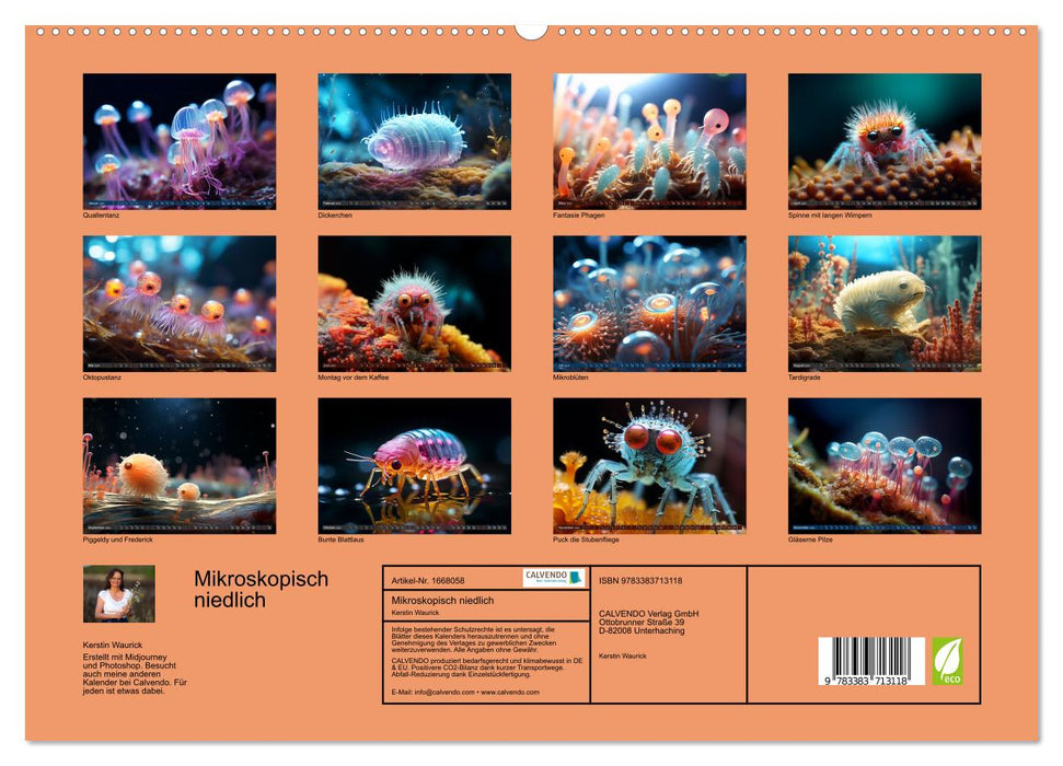 Mikroskopisch niedlich (CALVENDO Premium Wandkalender 2024)
