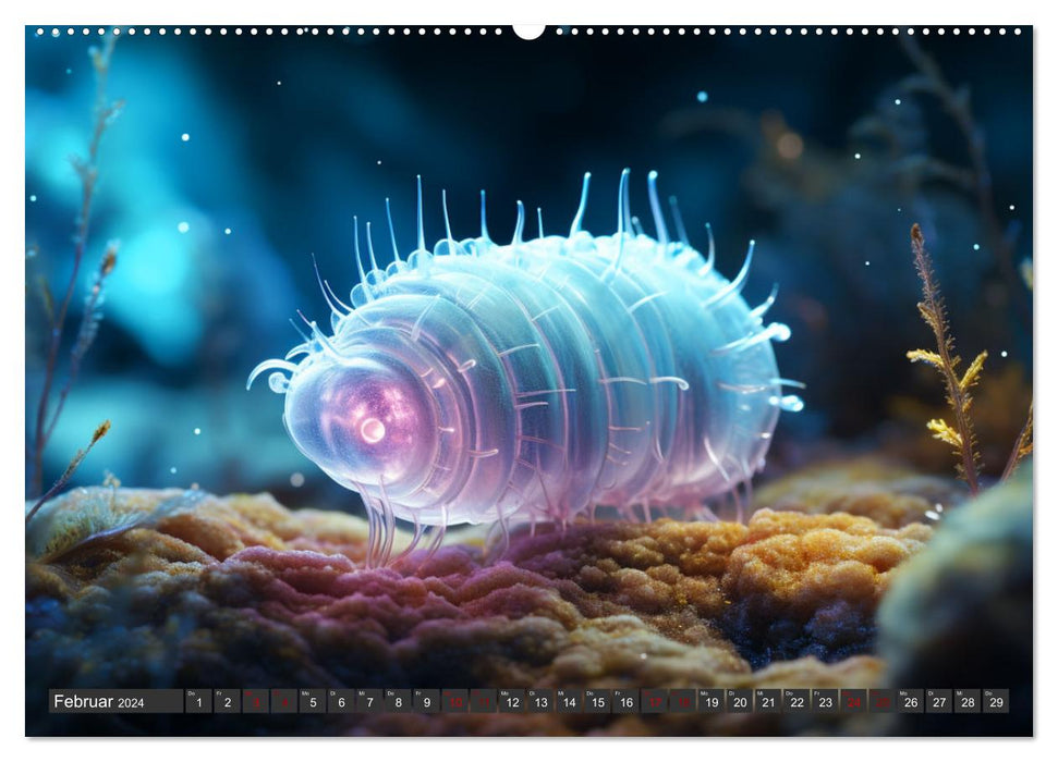 Mikroskopisch niedlich (CALVENDO Premium Wandkalender 2024)