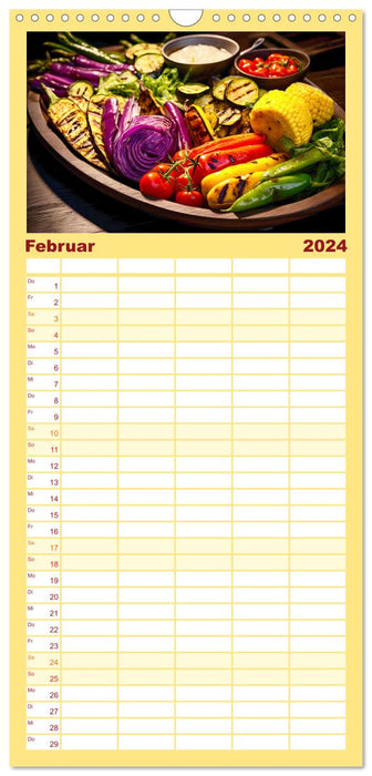 BBQ Feuerzauber - Grillkalender (CALVENDO Familienplaner 2024)