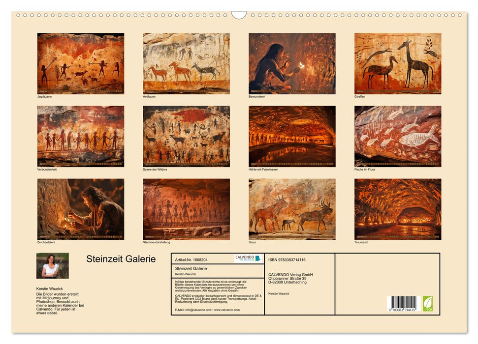 Steinzeit Galerie (CALVENDO Wandkalender 2024)