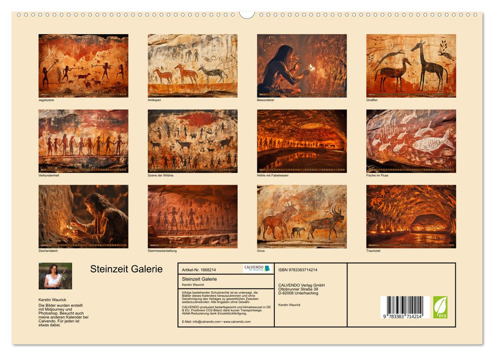 Steinzeit Galerie (CALVENDO Premium Wandkalender 2024)