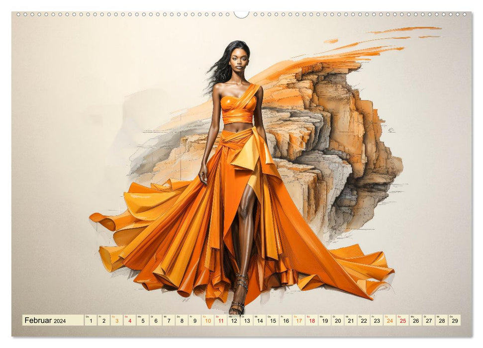 Mode Welt (CALVENDO Premium Wandkalender 2024)