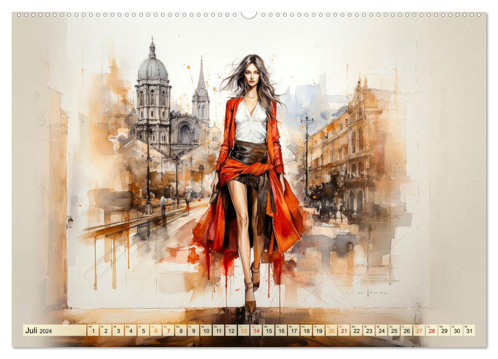 Mode Welt (CALVENDO Premium Wandkalender 2024)