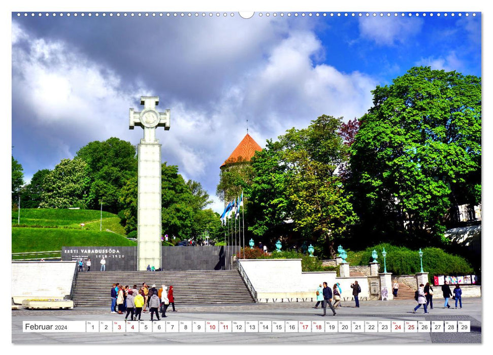 Tallinn City Tour (CALVENDO Wandkalender 2024)