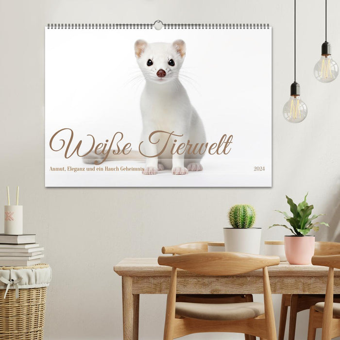 Weiße Tierwelt (CALVENDO Wandkalender 2024)