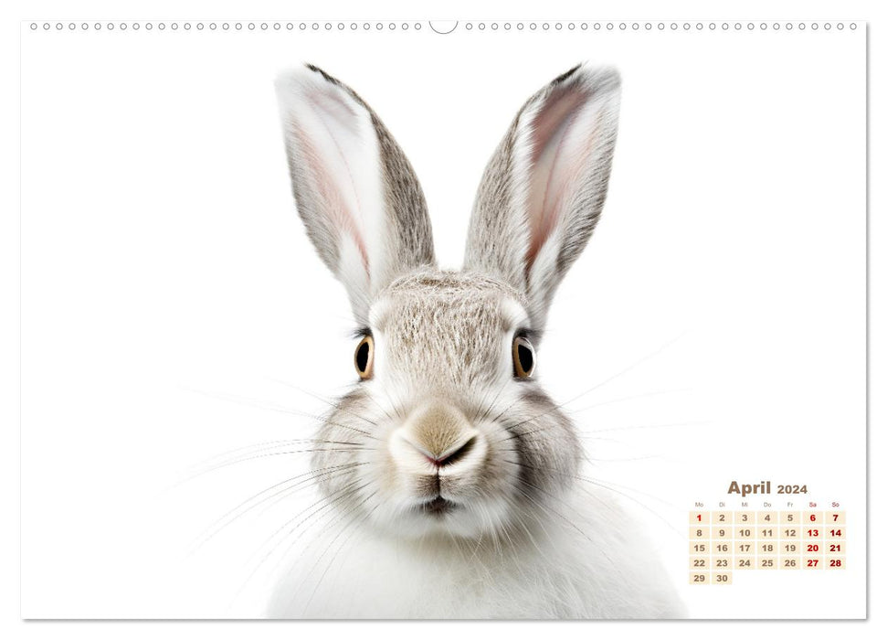 Weiße Tierwelt (CALVENDO Premium Wandkalender 2024)