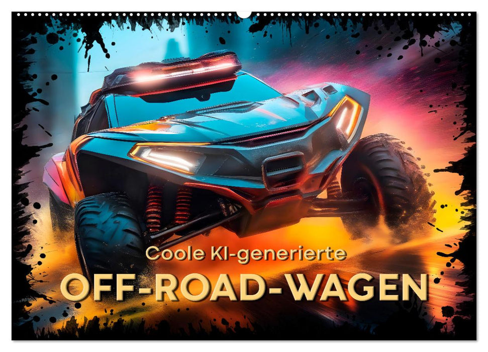 Coole KI-generierte OFF-ROAD-WAGEN (CALVENDO Wandkalender 2024)