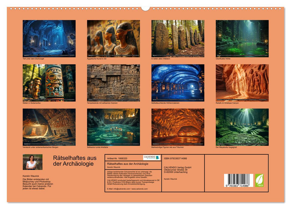 Rätselhaftes aus der Archäologie (CALVENDO Premium Wandkalender 2024)