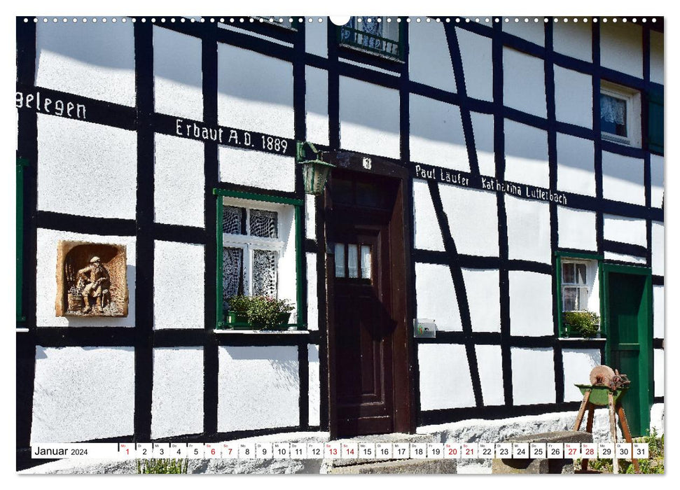 Maisons à colombages - bâtiments historiques autour de Simmerath (calendrier mural CALVENDO 2024) 