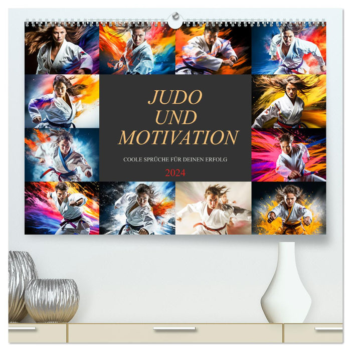 Judo und Motivation (CALVENDO Premium Wandkalender 2024)