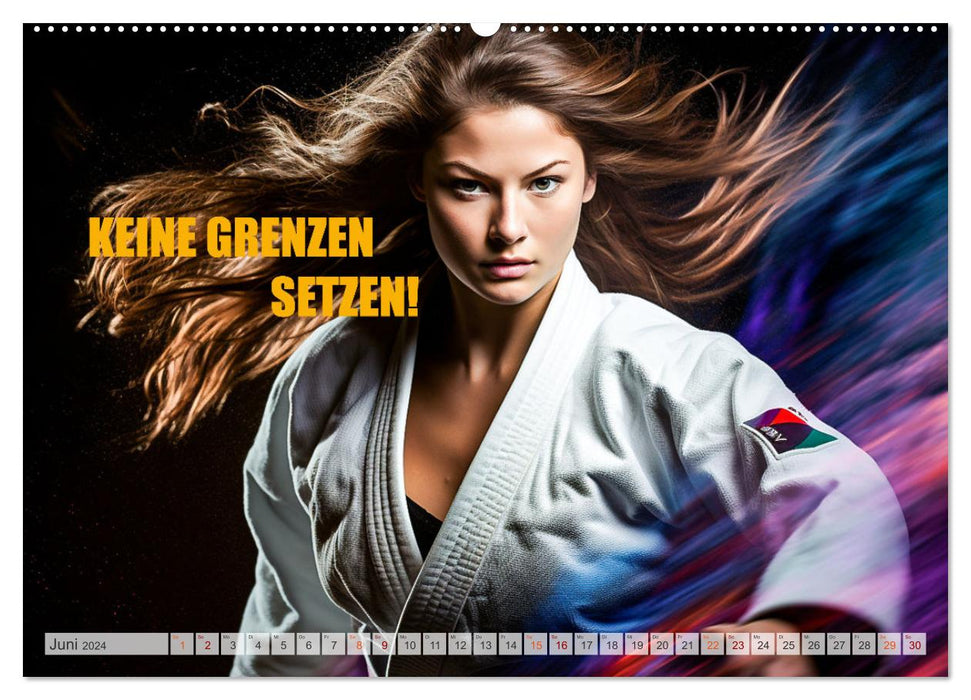 Judo und Motivation (CALVENDO Premium Wandkalender 2024)