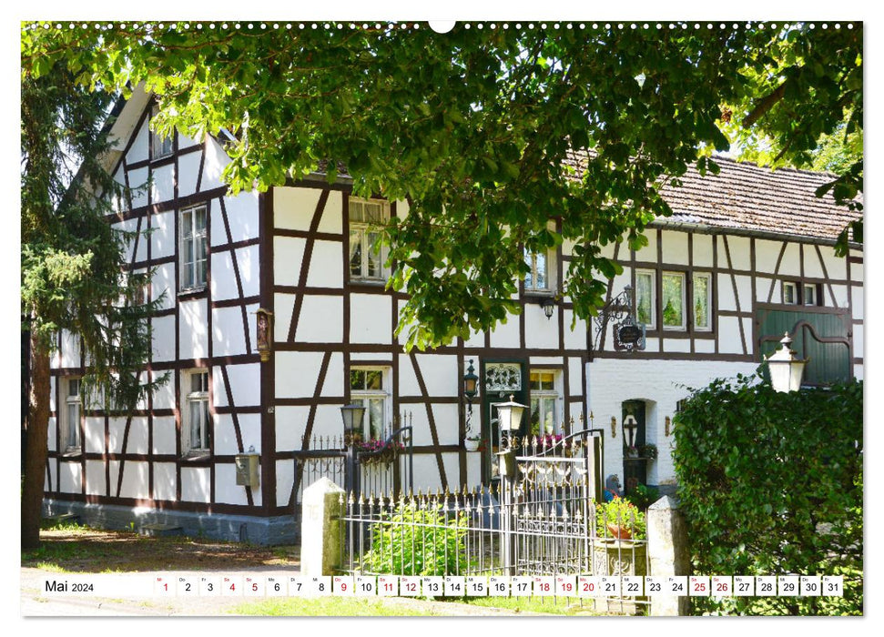 Fachwerkhäuser - Historische Gebäude rund um Simmerath (CALVENDO Premium Wandkalender 2024)