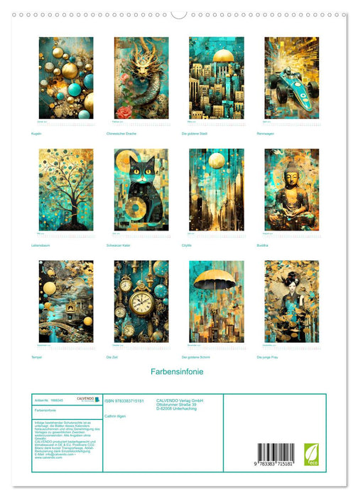 Farbensinfonie (CALVENDO Premium Wandkalender 2024)