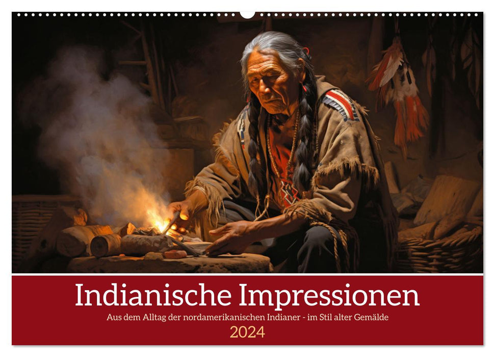 Indianische Impressionen (CALVENDO Wandkalender 2024)