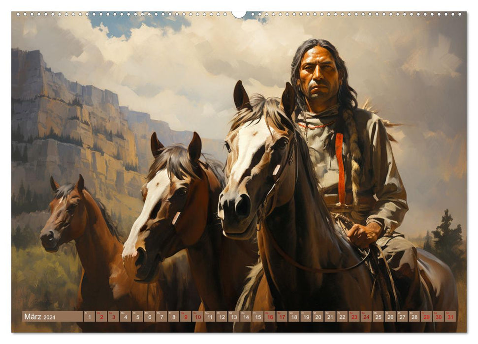 Indianische Impressionen (CALVENDO Wandkalender 2024)