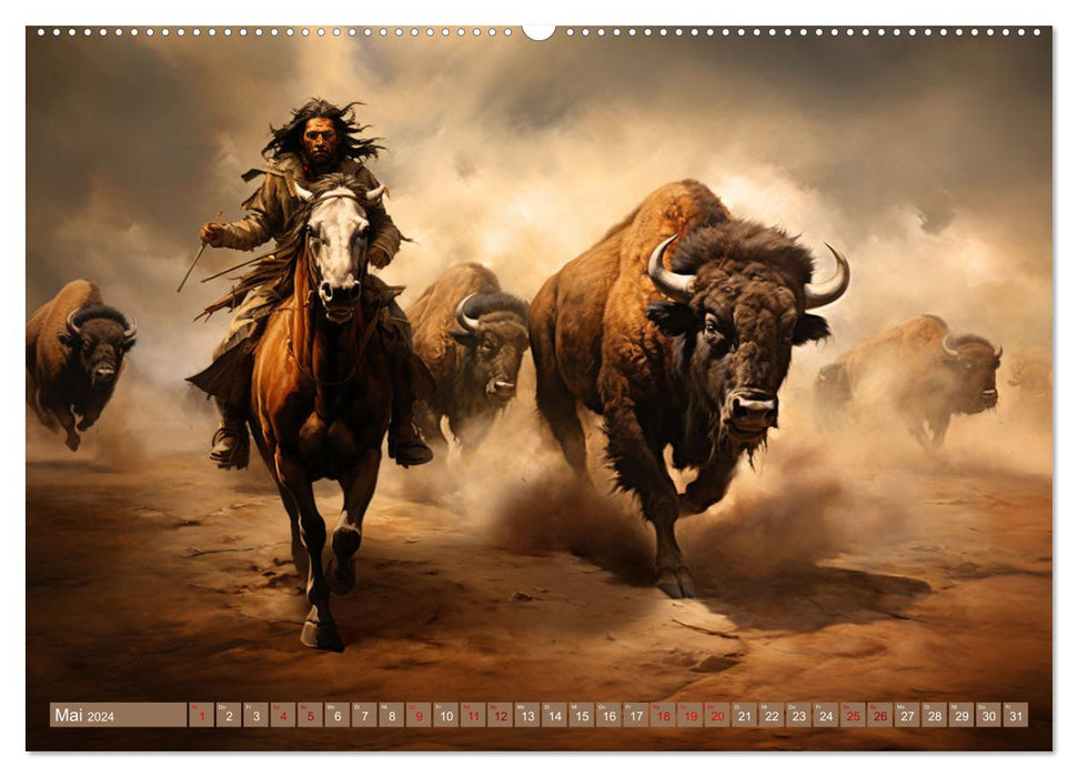 Indianische Impressionen (CALVENDO Premium Wandkalender 2024)