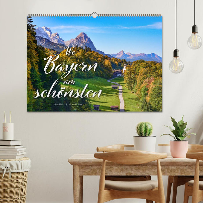Wo Bayern am schönsten ist (CALVENDO Wandkalender 2024)