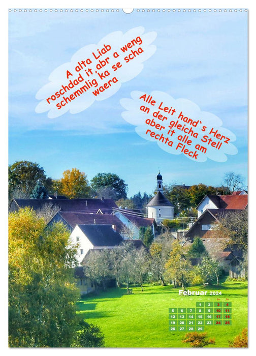 Schwäbische Sprichwörter - so gsaid (CALVENDO Wandkalender 2024)