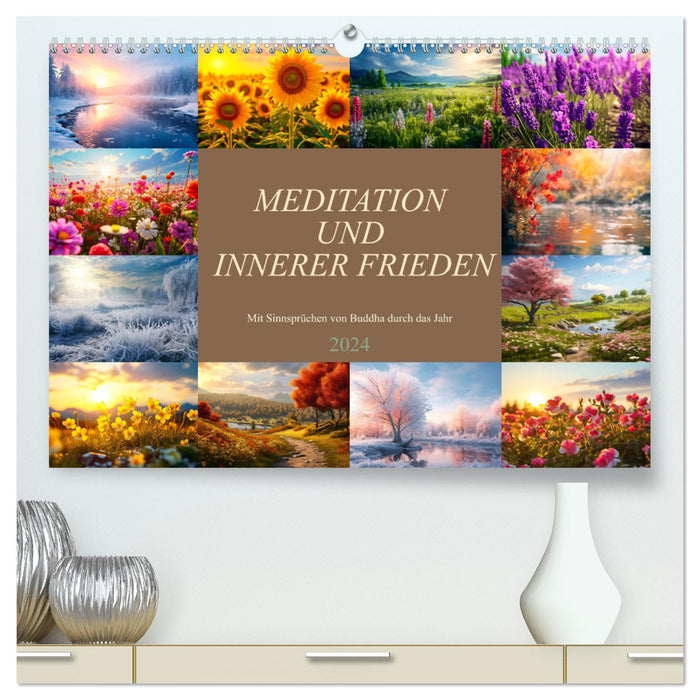 Meditation und innerer Frieden (CALVENDO Premium Wandkalender 2024)