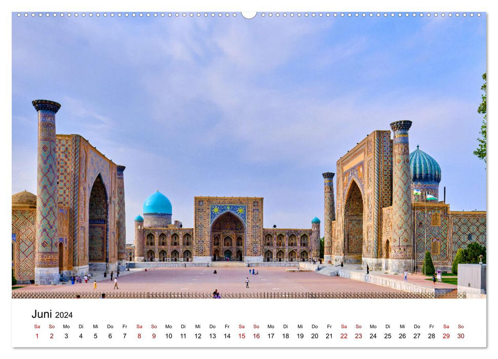 Zentralasien - Entlang der alten Seidenstraße (CALVENDO Wandkalender 2024)