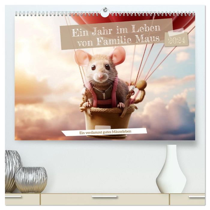 Ein Jahr im Leben von Familie Maus (CALVENDO Premium Wandkalender 2024)