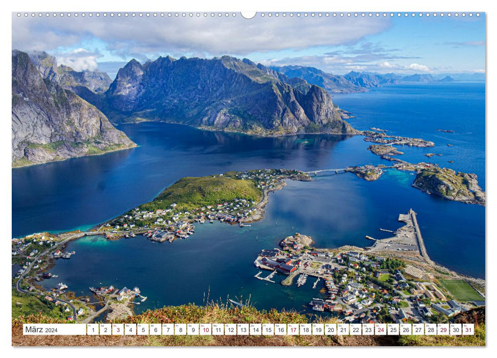 Magie des Nordens, Island und Norwegen (CALVENDO Premium Wandkalender 2024)