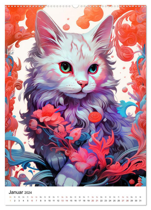 Katzen Zen (CALVENDO Wandkalender 2024)