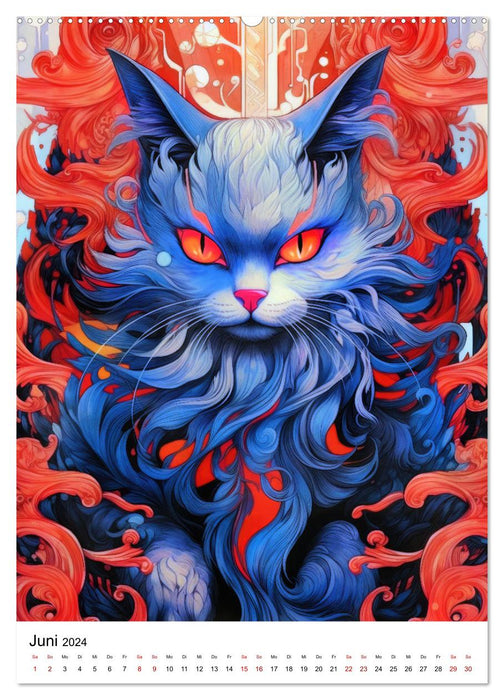 Katzen Zen (CALVENDO Premium Wandkalender 2024)