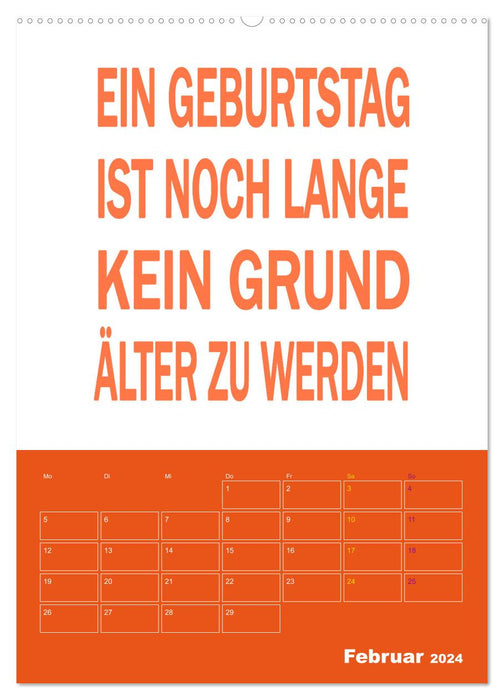 Memo an mich mit Jahresplaner (CALVENDO Wandkalender 2024)