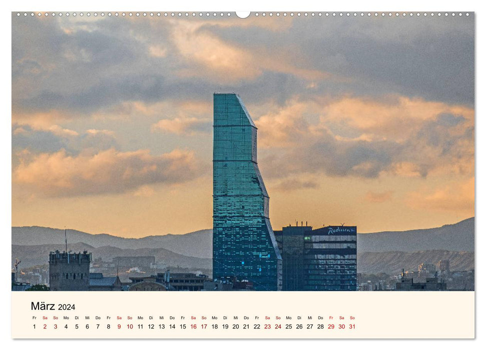 Tiflis - Die Metropole Georgiens (CALVENDO Wandkalender 2024)