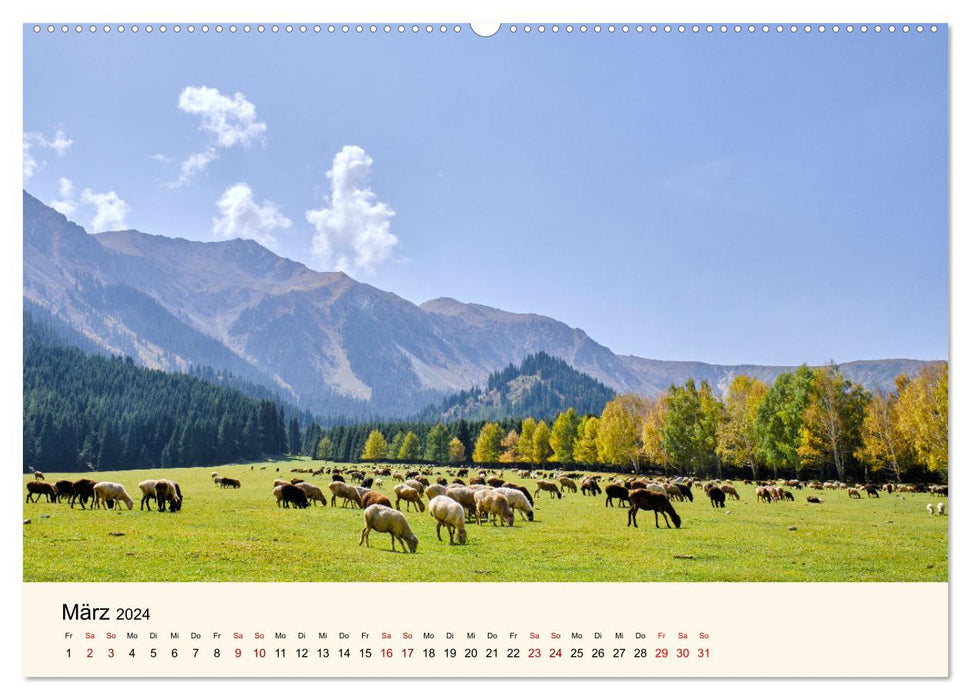 Kirgistan - Traumhafte Landschaften (CALVENDO Wandkalender 2024)