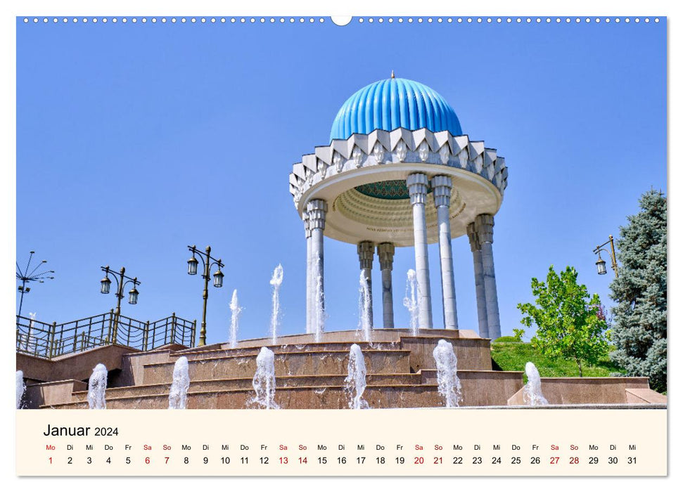 Zentralasien - Entlang der alten Seidenstraße (CALVENDO Premium Wandkalender 2024)