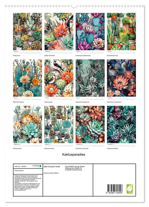 Kaktusparadies (CALVENDO Premium Wandkalender 2024)