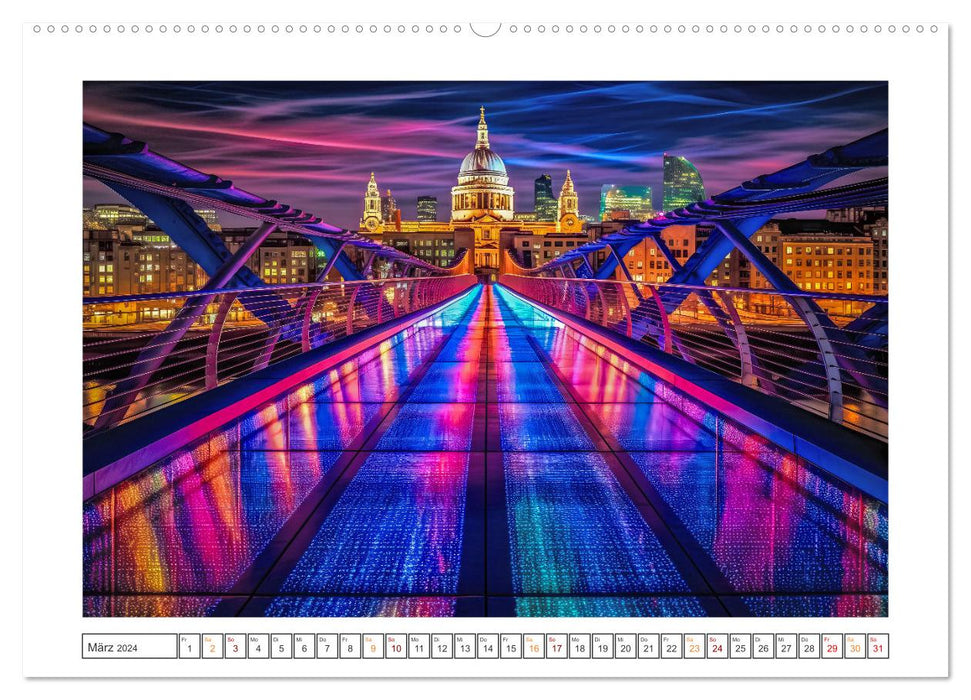 Berühmte Brückenwunder (CALVENDO Premium Wandkalender 2024)
