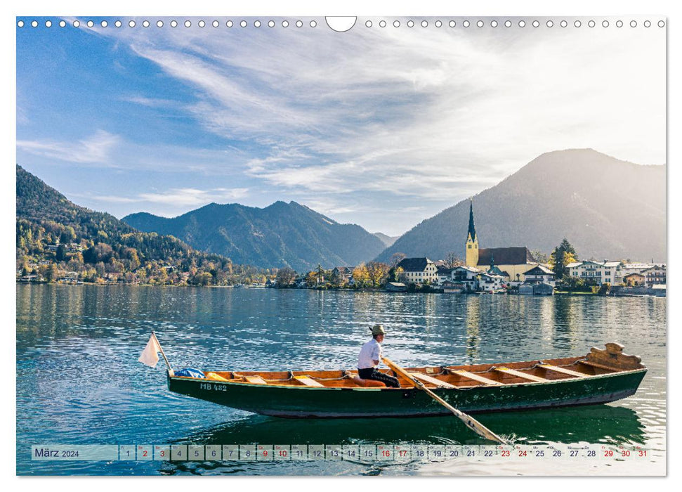 Malerischer Tegernsee (CALVENDO Wandkalender 2024)