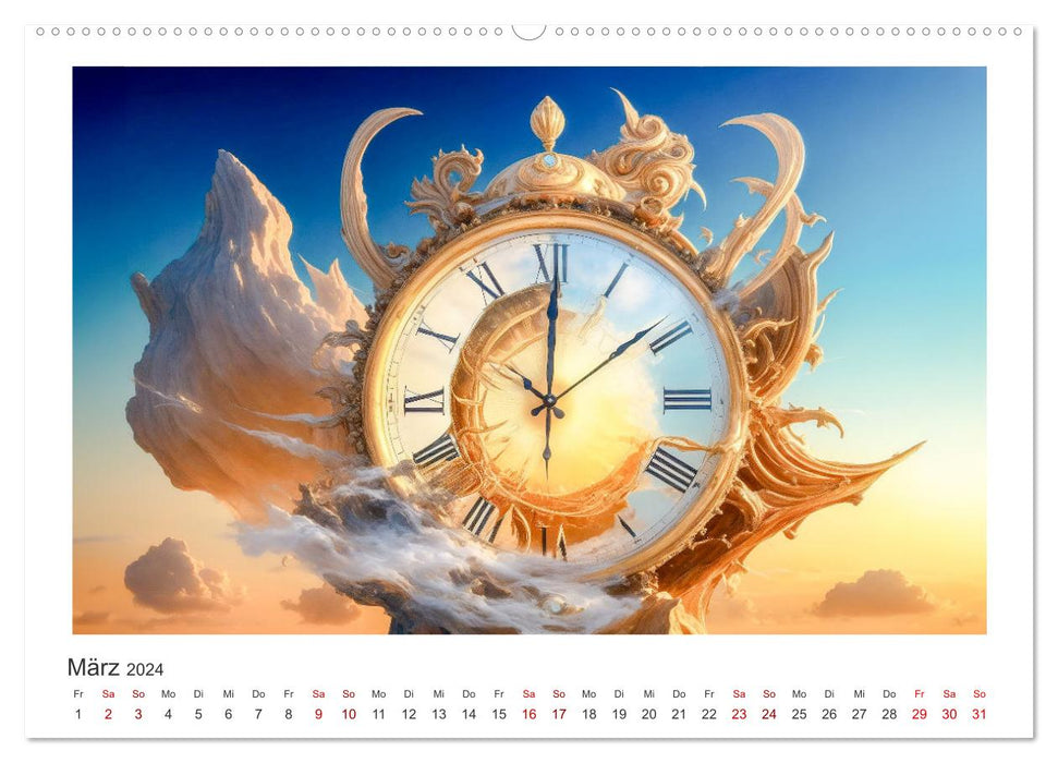 Zeit ist abstrakt (CALVENDO Wandkalender 2024)