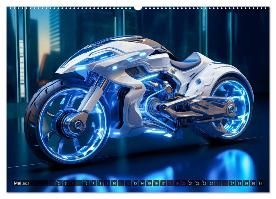 Dream Bikes - Motorräder aus der Zukunft (CALVENDO Premium Wandkalender 2024)