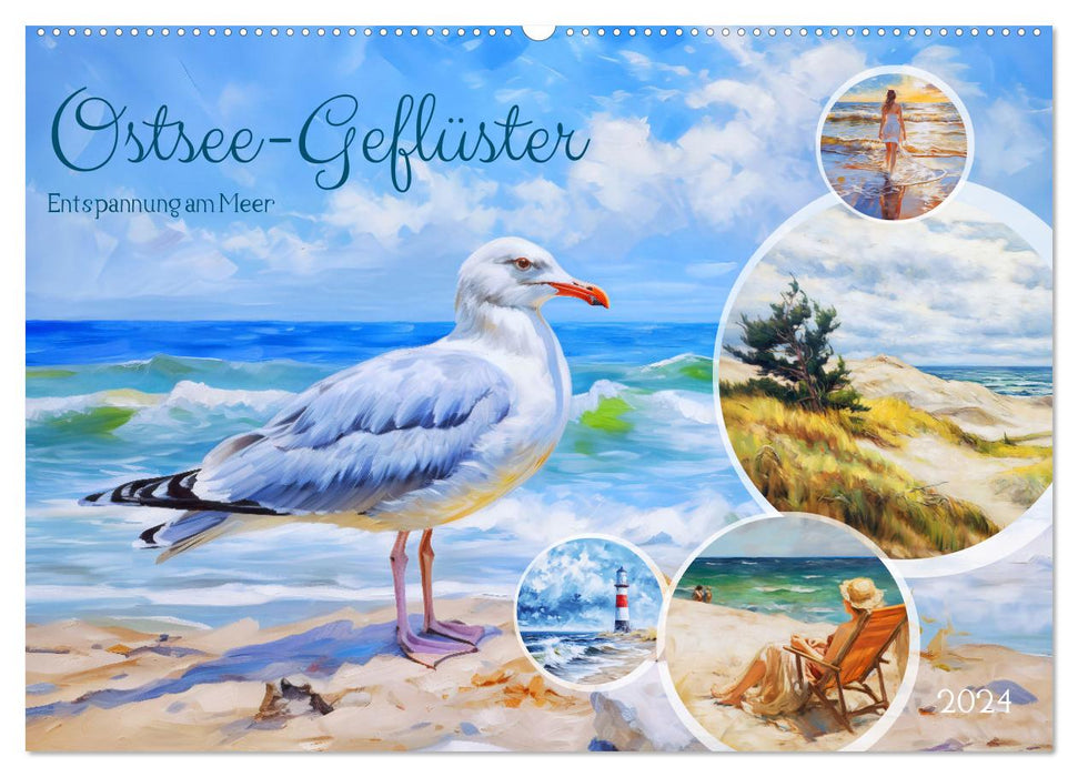 Ostsee-Geflüster - Entspannung am Meer (CALVENDO Wandkalender 2024)