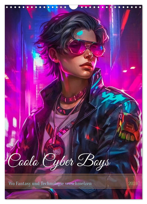 Coole Cyber Boys (CALVENDO Wandkalender 2024)