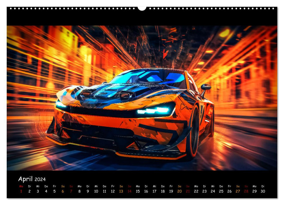Im Rausch der Geschwindigkeit (CALVENDO Premium Wandkalender 2024)