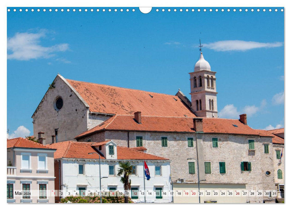 Šibenik - Mittelalterliche Metropole in Kroatien (CALVENDO Wandkalender 2024)