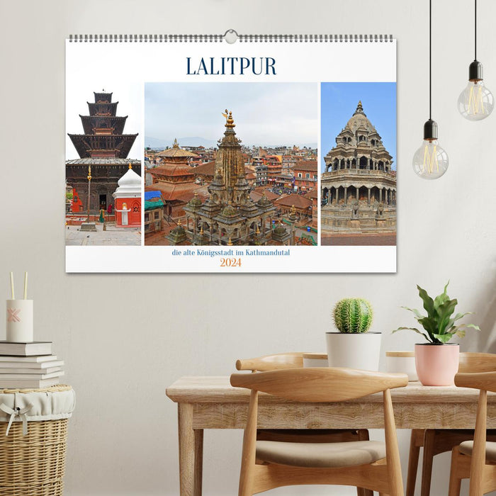 LALITPUR, die alte Königsstadt (CALVENDO Wandkalender 2024)
