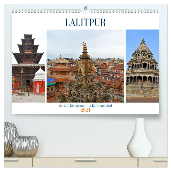 LALITPUR, die alte Königsstadt (CALVENDO Premium Wandkalender 2024)