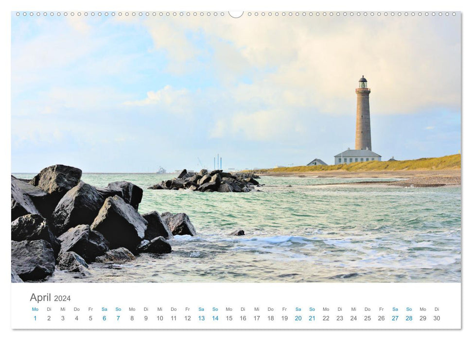 Nord du Jutland – Bienvenue au pays de la lumière (Calvendo Premium Wall Calendar 2024) 