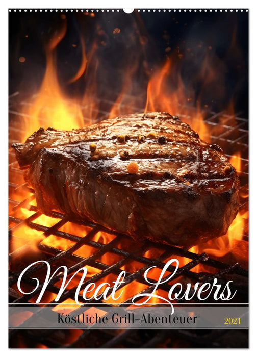 Amateurs de viande – Delicious Grill Adventures (Calendrier mural CALVENDO 2024) 